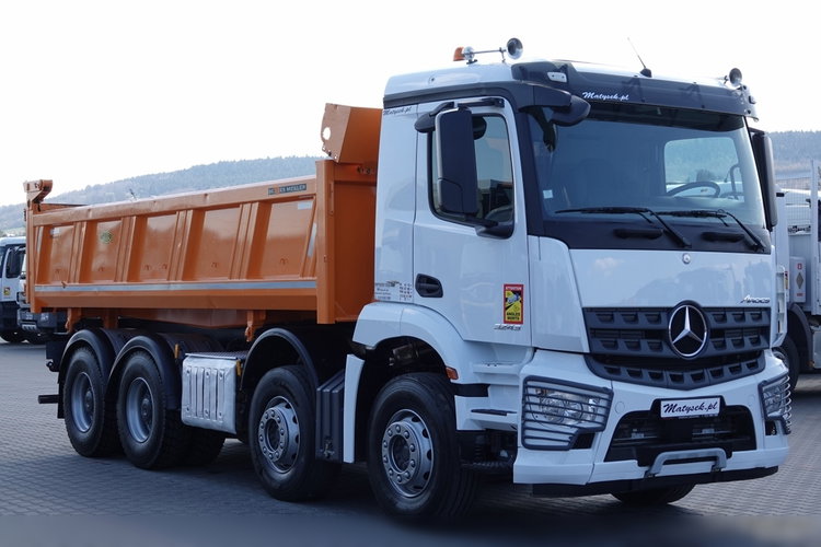 Mercedes AROCS 3243 / 8x4 / WYWROTKA + HYDROBURTA / BORDMATIC / MEILLER KIPPER / EURO 6 / OPONY 100 % zdjęcie 19