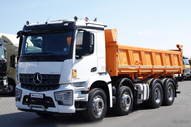 Mercedes AROCS 3243 / 8x4 / WYWROTKA + HYDROBURTA / BORDMATIC / MEILLER KIPPER / EURO 6 / OPONY 100 % zdjęcie 21