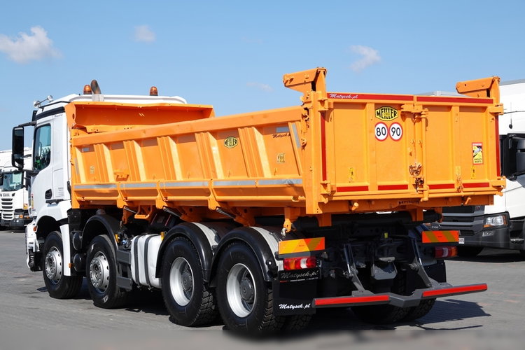 Mercedes AROCS 3243 / 8x4 / WYWROTKA + HYDROBURTA / BORDMATIC / MEILLER KIPPER / EURO 6 / OPONY 100 % zdjęcie 23