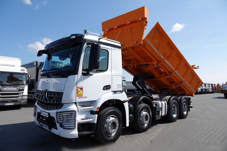 Mercedes AROCS 3243 / 8x4 / WYWROTKA + HYDROBURTA / BORDMATIC / MEILLER KIPPER / EURO 6 / OPONY 100 % zdjęcie 2