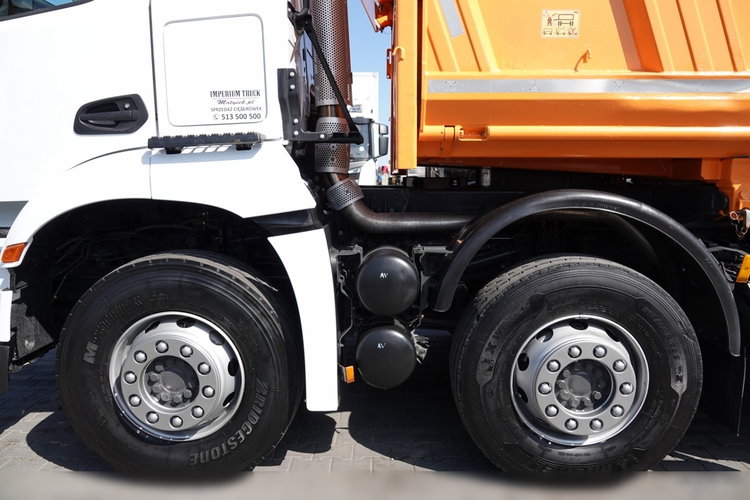 Mercedes AROCS 3243 / 8x4 / WYWROTKA + HYDROBURTA / BORDMATIC / MEILLER KIPPER / EURO 6 / OPONY 100 % zdjęcie 39