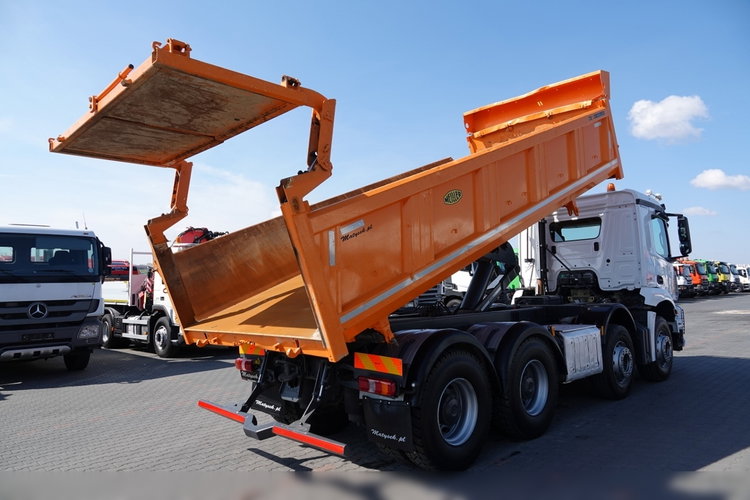 Mercedes AROCS 3243 / 8x4 / WYWROTKA + HYDROBURTA / BORDMATIC / MEILLER KIPPER / EURO 6 / OPONY 100 % zdjęcie 5