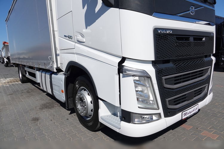 Volvo FH 420 / 4x2 / SOLÓWKA / FIRANKA 9.10 M / KLIMA POSTOJOWA / WINDA DHOLLANDIA 2000KG / PO KONTRAKCIE SERWISOWYM zdjęcie 9