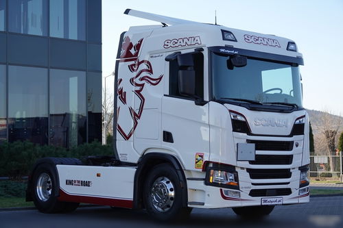 Scania R 450 / RETARDER /  HYDRAULIKA / NISKA KABINA /  ALUFELGI / OPONY 100% / PO KONTRAKCIE SERWISOWYM