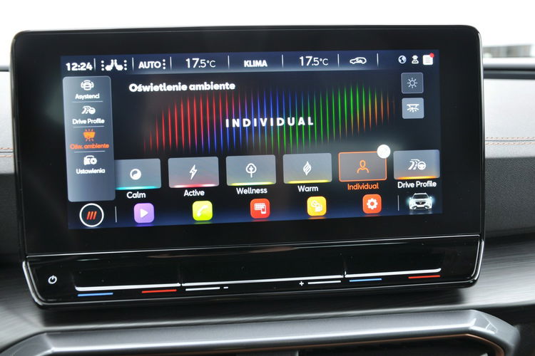 Cupra Formentor 2.0TSI 190KM 4Drive DSG Kamera Podgrz. Kier. FullLink Gwar. DealerFV zdjęcie 19