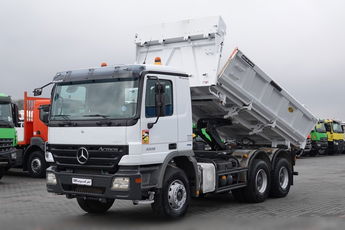 Mercedes ACTROS 3336 / 6x4 / WYWROTKA / BORDMATIC / HYDROBURTA / MEILLER KIPPER / EPS + SPRZĘGŁO / SPROWADZONY