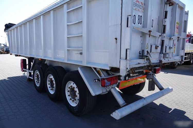 BENALU WYWROTKA / 25 m3 / ALUMINIOWA / OŚ PODNOSZONA / WAGA: 5 300 KG / SPROWADZONA zdjęcie 11