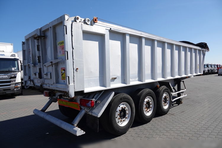 BENALU WYWROTKA / 25 m3 / ALUMINIOWA / OŚ PODNOSZONA / WAGA: 5 300 KG / SPROWADZONA zdjęcie 6