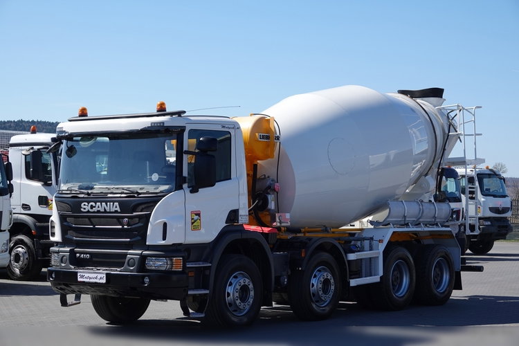 Scania P 410/ 8x4 / BETONOMIESZARKA / GRUSZKA / LIEBHERR / 9m3 zdjęcie 2