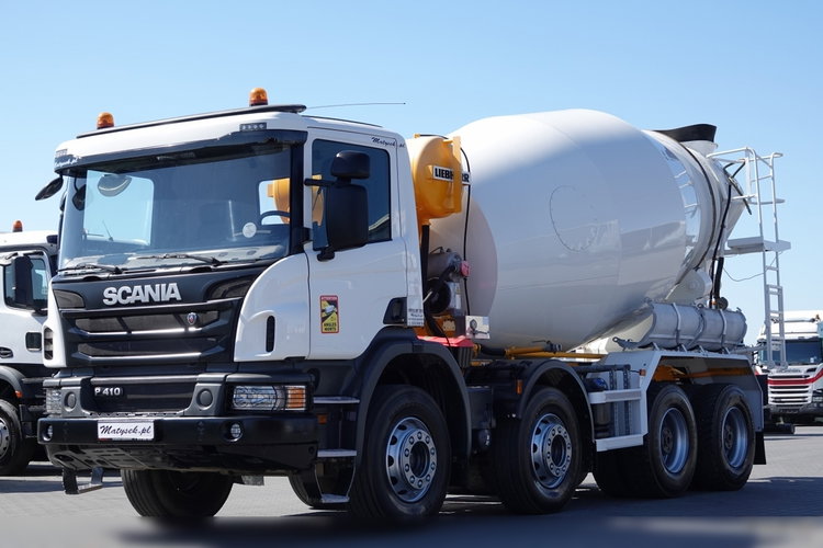 Scania P 410/ 8x4 / BETONOMIESZARKA / GRUSZKA / LIEBHERR / 9m3 zdjęcie 3