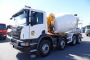 Scania P 410/ 8x4 / BETONOMIESZARKA / GRUSZKA / LIEBHERR / 9m3 zdjęcie 4