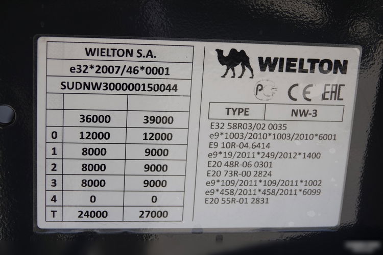 Wielton / WYWROTKA ALUMINIOWA 30 M3 / FABRYCZNIE NOWA 2025 ROK / OŚ PODNOSZONA / SAF /  DOSTĘPNA OD RĘKI zdjęcie 21