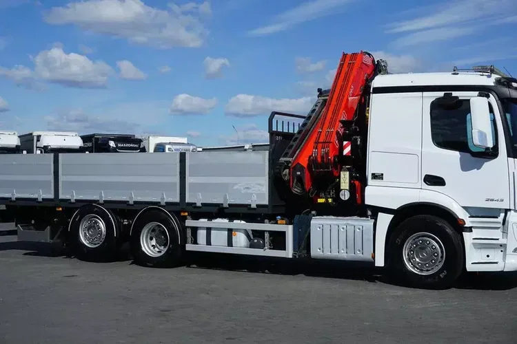 Mercedes ACTROS / 2543 / 6 X 2 / SKRZYNIOWY + HDS / FASSI F-295 / WYSIĘG 17 M / OŚ SKRĘTNA zdjęcie 19