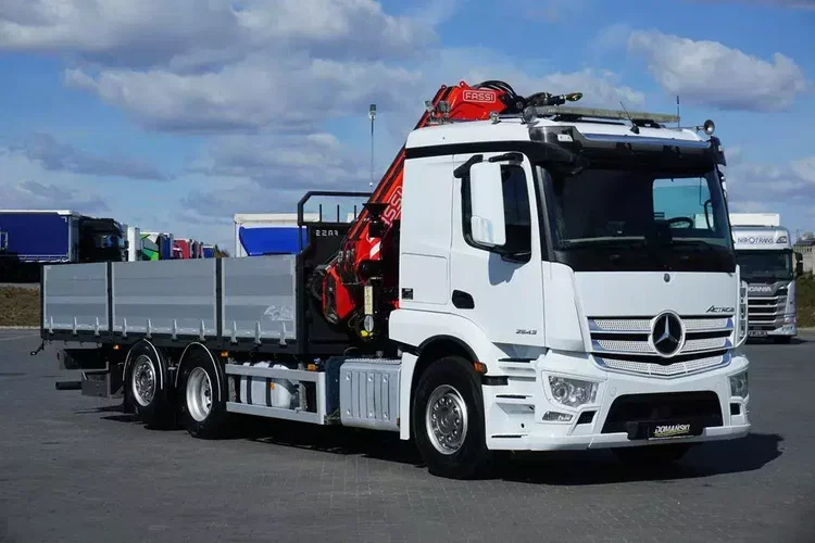 Mercedes ACTROS / 2543 / 6 X 2 / SKRZYNIOWY + HDS / FASSI F-295 / WYSIĘG 17 M / OŚ SKRĘTNA zdjęcie 2