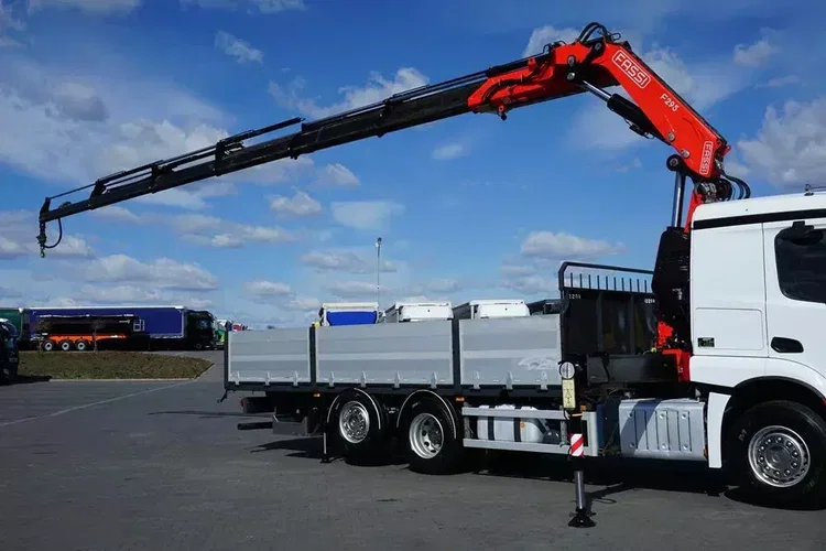 Mercedes ACTROS / 2543 / 6 X 2 / SKRZYNIOWY + HDS / FASSI F-295 / WYSIĘG 17 M / OŚ SKRĘTNA zdjęcie 25