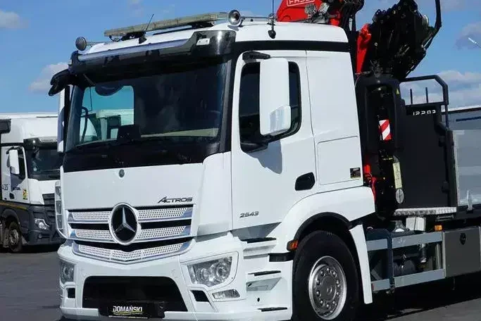 Mercedes ACTROS / 2543 / 6 X 2 / SKRZYNIOWY + HDS / FASSI F-295 / WYSIĘG 17 M / OŚ SKRĘTNA zdjęcie 35
