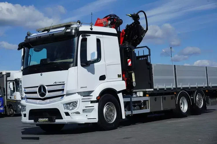 Mercedes ACTROS / 2543 / 6 X 2 / SKRZYNIOWY + HDS / FASSI F-295 / WYSIĘG 17 M / OŚ SKRĘTNA zdjęcie 36