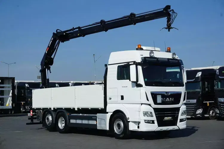 MAN TGX / 26.500 / E 6 / 6 X 2 / SKRZYNIOWY + HDS / HIAB 192 ES – 3 / OŚ SKRETNA zdjęcie 1