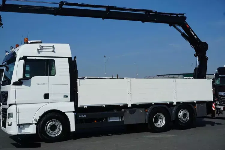 MAN TGX / 26.500 / E 6 / 6 X 2 / SKRZYNIOWY + HDS / HIAB 192 ES – 3 / OŚ SKRETNA zdjęcie 15