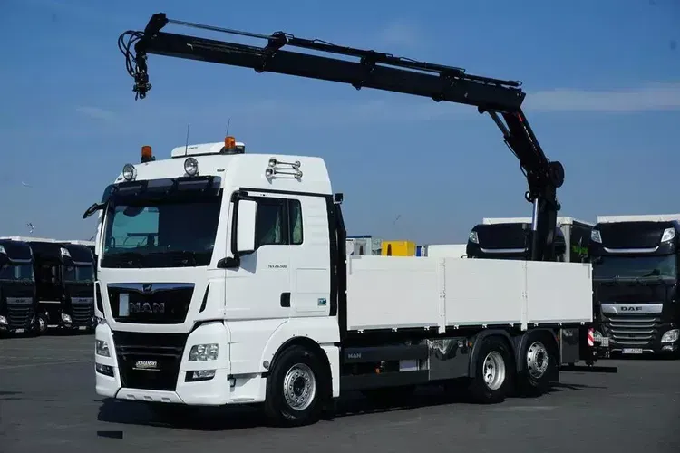 MAN TGX / 26.500 / E 6 / 6 X 2 / SKRZYNIOWY + HDS / HIAB 192 ES – 3 / OŚ SKRETNA zdjęcie 2