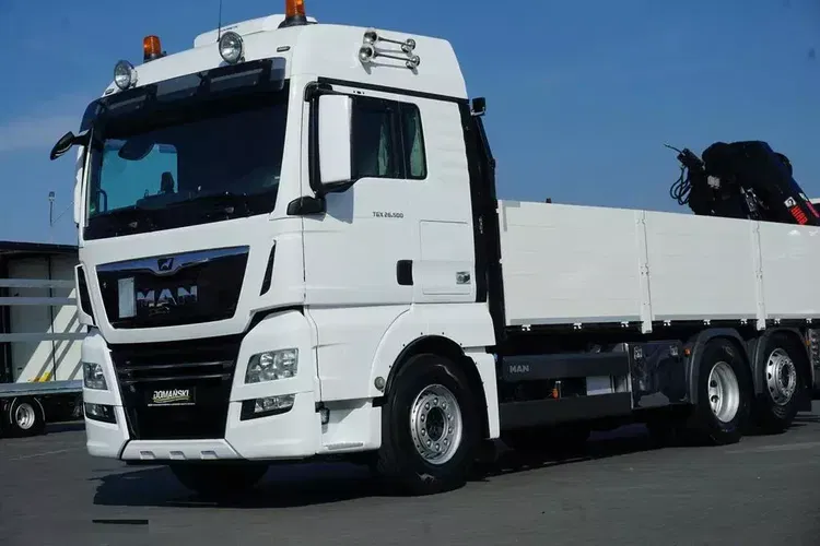 MAN TGX / 26.500 / E 6 / 6 X 2 / SKRZYNIOWY + HDS / HIAB 192 ES – 3 / OŚ SKRETNA zdjęcie 23