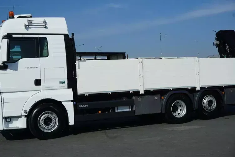 MAN TGX / 26.500 / E 6 / 6 X 2 / SKRZYNIOWY + HDS / HIAB 192 ES – 3 / OŚ SKRETNA zdjęcie 27