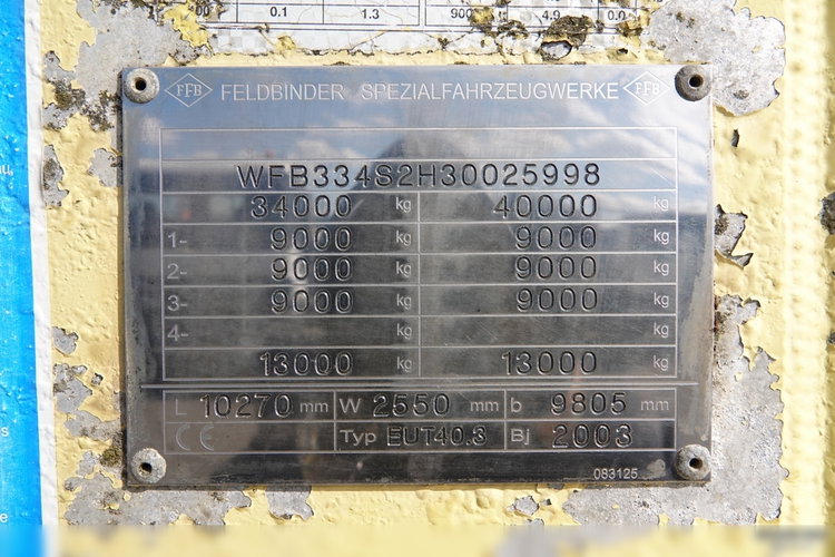 Feldbinder CEMENTONACZEPA / 40 000 L / SILOS / SAF / ALUFELGI  zdjęcie 21