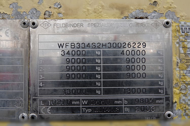 Feldbinder CEMENTONACZEPA / 40 000 L / SILOS / SAF / ALUFELGI  zdjęcie 21