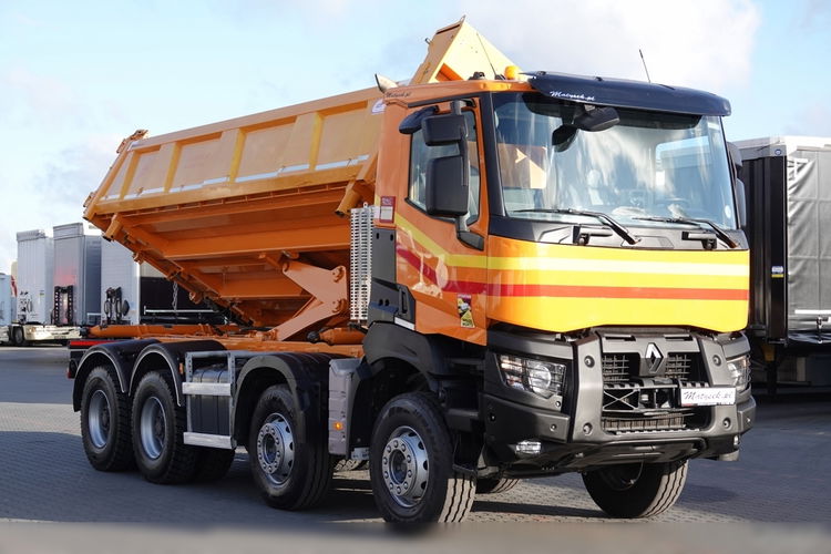 Renault K 480 / 8x4 / WYWROTKA + HYDROBURTA / BORDMATIC / OPONY 100% / SPROWADZONY zdjęcie 9