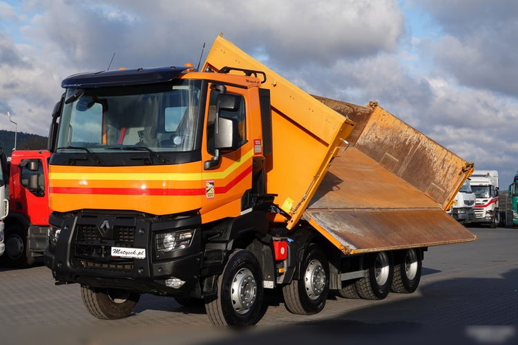 Renault K 480 / 8x4 / WYWROTKA + HYDROBURTA / BORDMATIC / OPONY 100% / SPROWADZONY zdjęcie 6