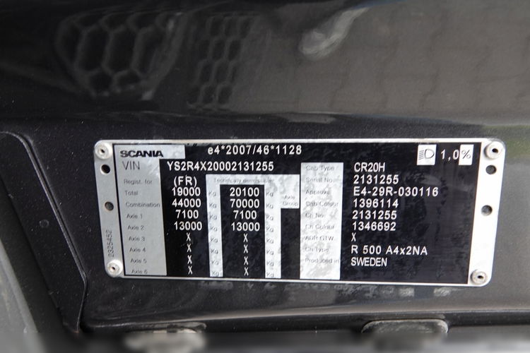 Scania R 500 / RETARDER  / HYDRAULIKA /  KLIMA POSTOJOWA / OPONY 100% / ALUFELGI /  PO KONTRAKCIE SERWISOWYM  zdjęcie 37