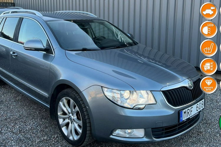 Skoda Superb 2.0tdi 4x4 DSG full opcja xenon Navi ledy kamera skóry mały przebieg zdjęcie 1
