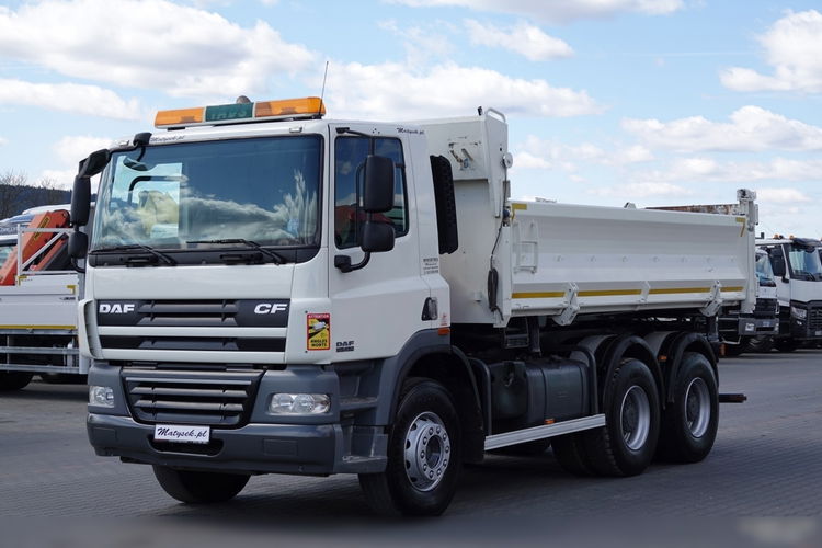 MAN DAF CF 85.410 / 6X4 / WYWROTKA 2 STR / BORDMATIC / HYDROBURTA / UAL / SPROWADZONY zdjęcie 10