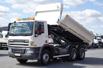 MAN DAF CF 85.410 / 6X4 / WYWROTKA 2 STR / BORDMATIC / HYDROBURTA / UAL / SPROWADZONY