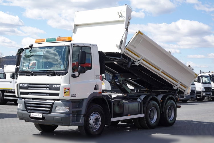 MAN DAF CF 85.410 / 6X4 / WYWROTKA 2 STR / BORDMATIC / HYDROBURTA / UAL / SPROWADZONY zdjęcie 1