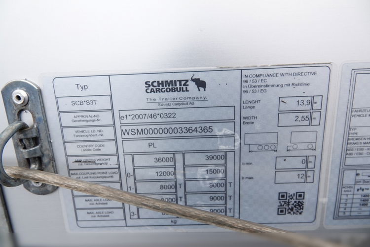 Schmitz -CARGOBULL / FIRANKA / STANDARD / OŚ PODNOSZONA / KOSZ NA PALETY  zdjęcie 26