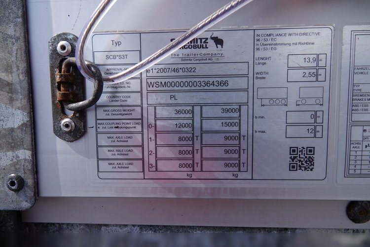 Schmitz -CARGOBULL / FIRANKA / STANDARD / OŚ PODNOSZONA / KOSZ NA PALETY  zdjęcie 25