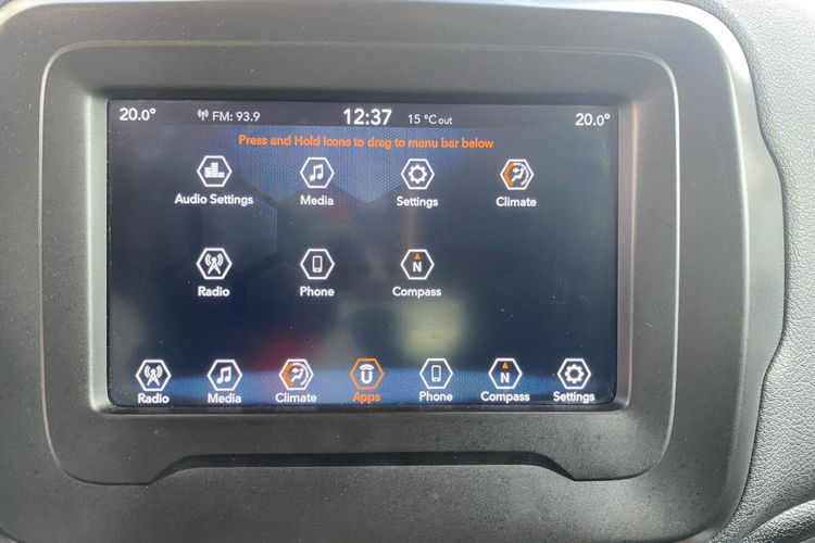 Jeep Renegade 2.4 i automat 4x4 ledy kamera xenon zamiana 1. Rok gwarancji zdjęcie 27