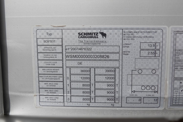 Schmitz -CARGOBULL / FIRANKA / JOLODA / TRAILERLODA /  VARIOS / 385/55 R22, 5 /  KOSZ NA PALETY  zdjęcie 28