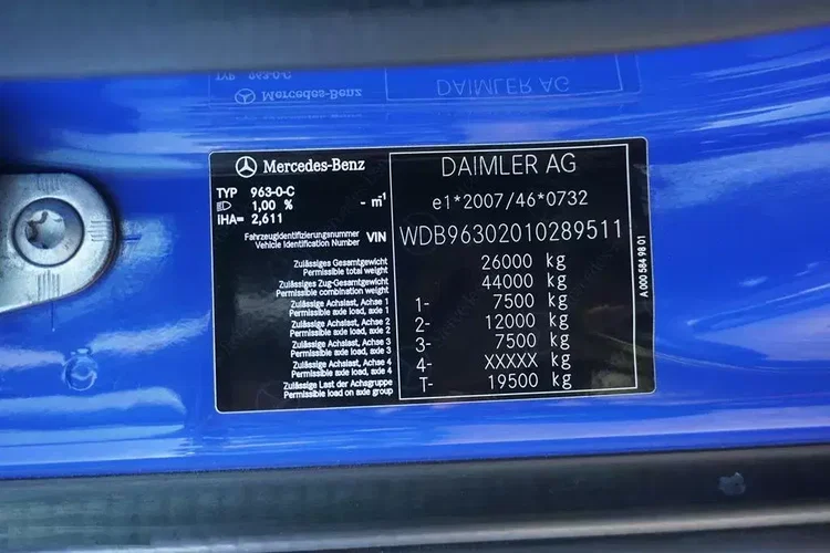 Mercedes ACTROS / 2543 / ACC / E 6 / PEŁNY ADR / PLATFORMA / ZAWIESIE POD WÓZEK zdjęcie 11