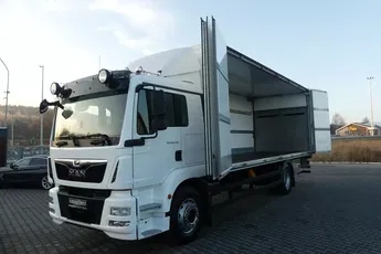 MAN TGM 18.290 / EURO 6 / KONTENER + WINDA / OTWIERANY BOK /