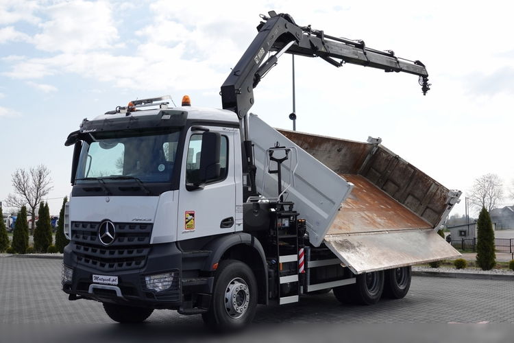 Mercedes -BENZ AROCS 2642 / 6X4 / 3 STR WYWROTKA + HDS HIAB 188 BS-3 / PILOT /  2X HYDROBURTA zdjęcie 9
