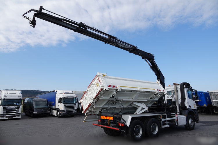Mercedes -BENZ AROCS 2642 / 6X4 / 3 STR WYWROTKA + HDS HIAB 188 BS-3 / PILOT /  2X HYDROBURTA zdjęcie 12