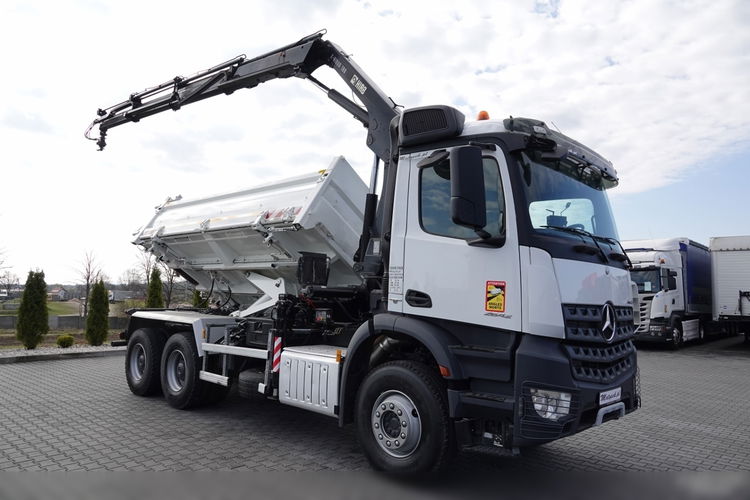 Mercedes -BENZ AROCS 2642 / 6X4 / 3 STR WYWROTKA + HDS HIAB 188 BS-3 / PILOT /  2X HYDROBURTA zdjęcie 14