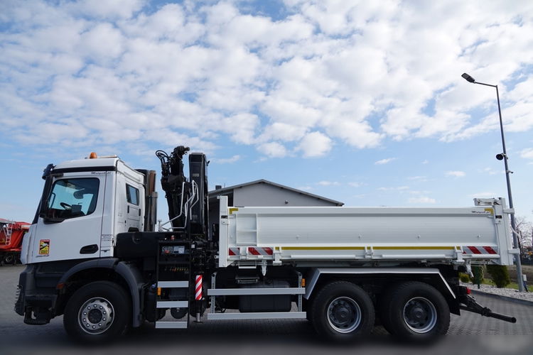 Mercedes -BENZ AROCS 2642 / 6X4 / 3 STR WYWROTKA + HDS HIAB 188 BS-3 / PILOT /  2X HYDROBURTA zdjęcie 28