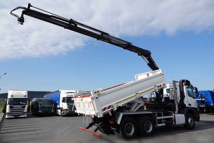 Mercedes -BENZ AROCS 2642 / 6X4 / 3 STR WYWROTKA + HDS HIAB 188 BS-3 / PILOT /  2X HYDROBURTA zdjęcie 5