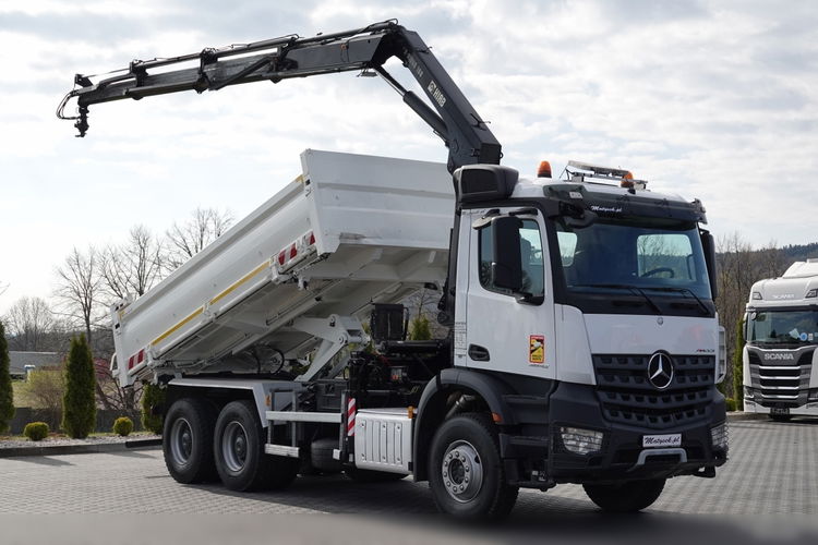 Mercedes -BENZ AROCS 2642 / 6X4 / 3 STR WYWROTKA + HDS HIAB 188 BS-3 / PILOT /  2X HYDROBURTA zdjęcie 8