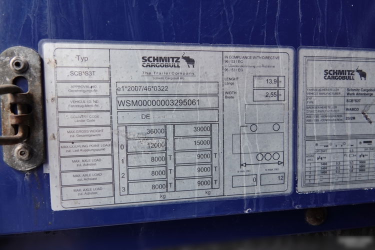 Schmitz / FIRANKA / STANDARD / OPONY 100% / MAŁO UŻYWANA zdjęcie 26