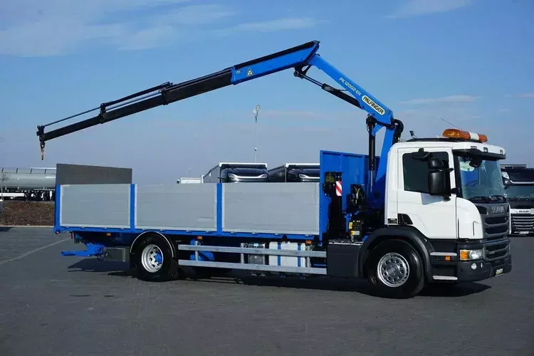 Scania / P 250 / ACC / SKRZYNIOWY + HDS + WINDA / PALFINGER PK 12 002 - EH B / WYSIĘG 10 M zdjęcie 4