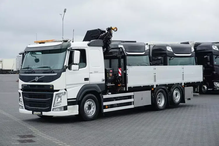 Volvo FM / 500 / 6 X 2 / SKRZYNIOWY + HDS / HIAB 232 E-6 / WYSIĘG 17 M / OŚ SKRĘTNA zdjęcie 2